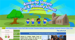 Desktop Screenshot of ainderbysteepleschool.org